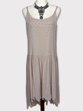 Thistle Pearl Drop Waist Rhinestone Dress Large Fairy Grunge Feminine Coquette